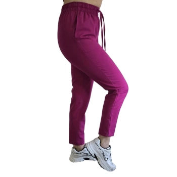 Spodnie medyczne purpurowe basic premium roz. 3XL
